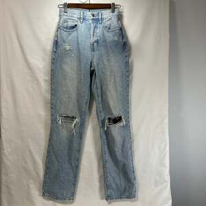 PacSun Light Indigo Ripped Dad Jeans 24 (0)